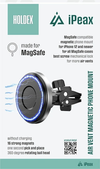 iPEAX Auto Handyhalterung mit Magnet MagSafe Schwarz