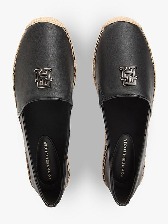 Knitted Women's Espadrilles In Black Color