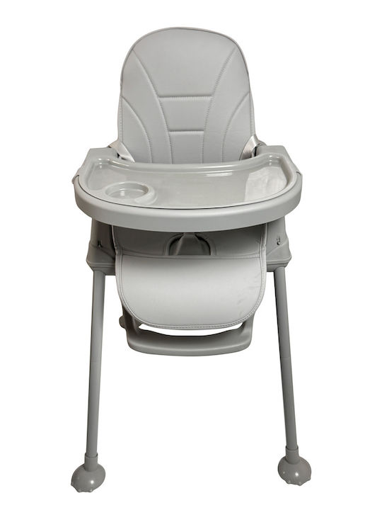 ForAll Moon Baby Highchair 3 in 1 with Adjustable Height Light Gray