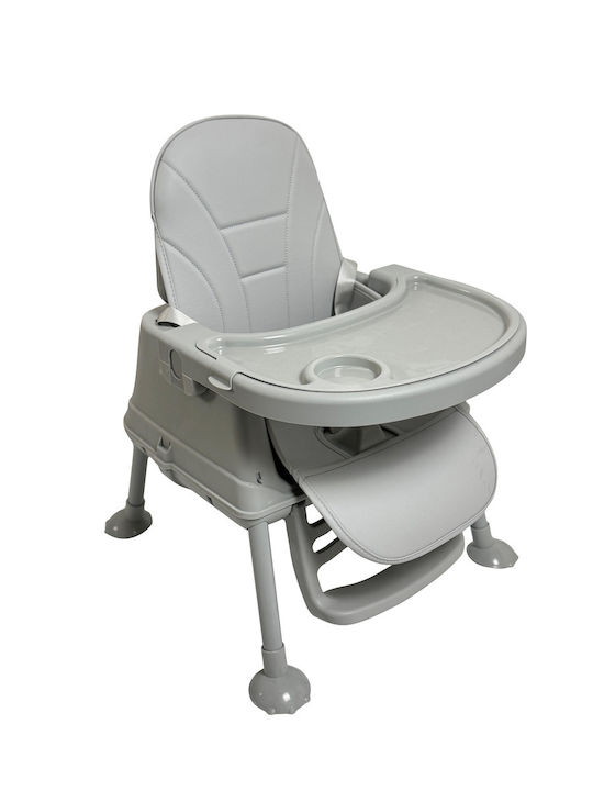 ForAll Moon Baby Highchair 3 in 1 with Adjustable Height Light Gray