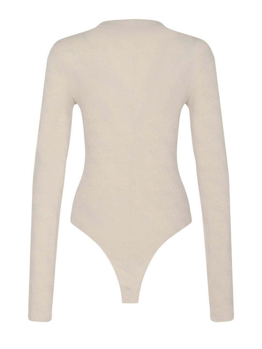 Guess Women's Bodysuit Ls Teodora Logo Body W5bp09k68d2