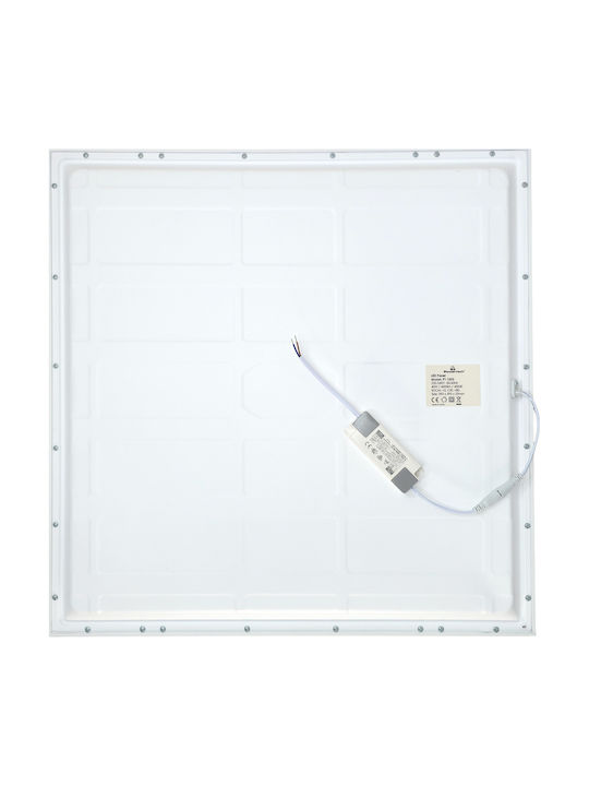Powertech Platz LED Panel 40W mit Natürliches Weiß Licht 4000K