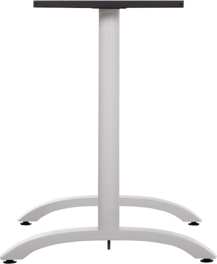 Freebox Stand de masă din Aluminiu cu Regulator Alb 100x60x73cm