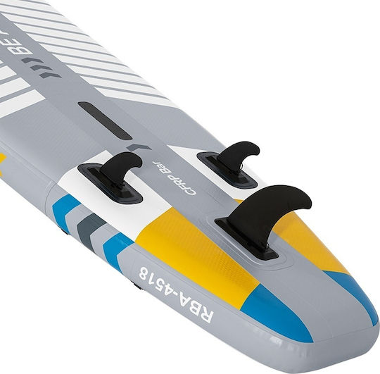 Rebel Inflatable SUP Board with Length 3.35m Gray