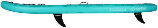 Virtufit Surfer 305 Дъска SUP с Дължина 3.05m Тюркоазен