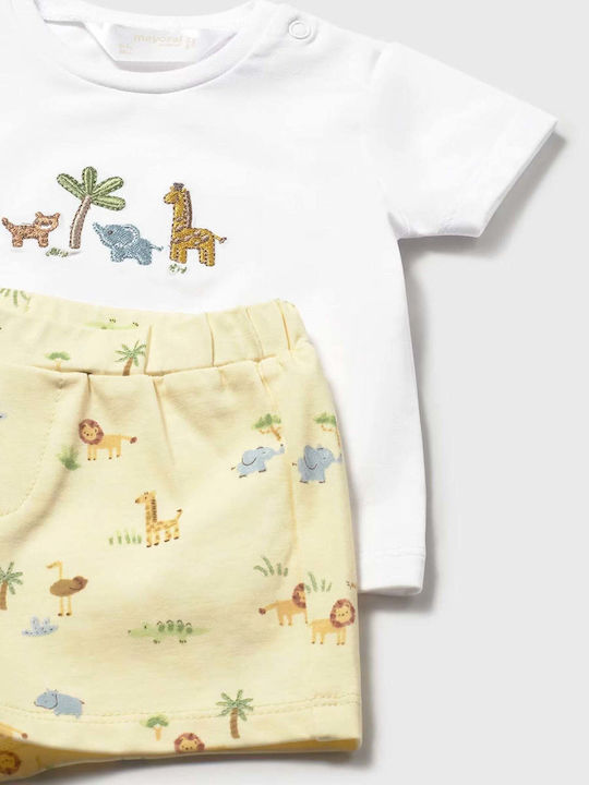 Kids Set with Shorts Summer 4 Pieces Yellow