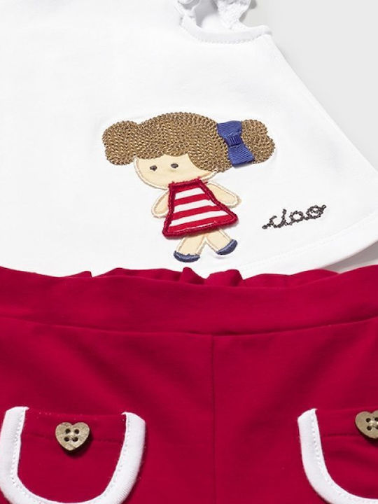 Kinderbekleidungssets mit Sommer Shorts 4 Stück Rot