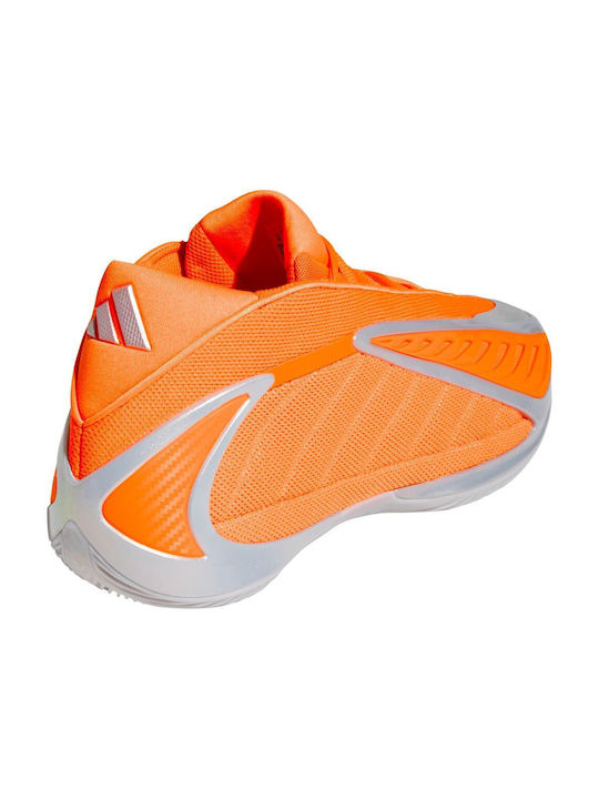 Anthony Edwards 2 All-Star High Basketball Shoes Lucid Orange Silver Metallic Grey One