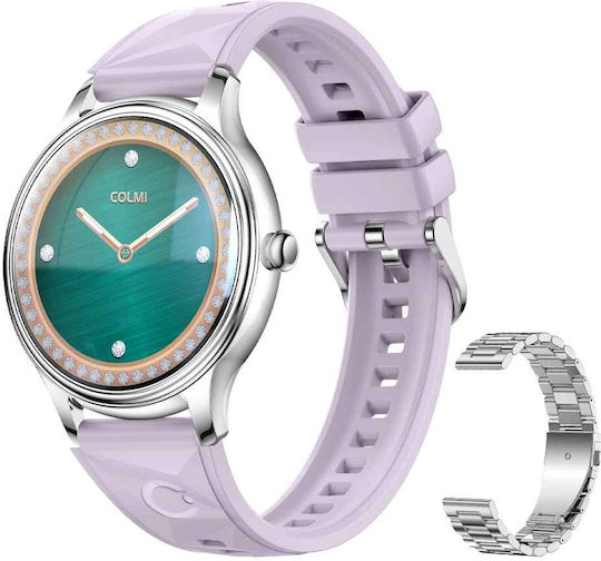 Colmi L28 Air Stainless Steel Smartwatch with Heart Rate Monitor (Purple)
