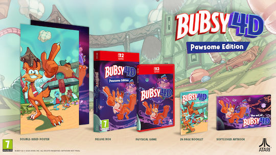Bubsy 4D Pfotenstark Ausgabe Switch 2 Spiele