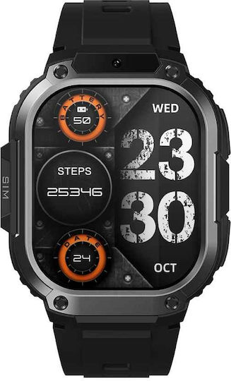 Zeblaze Thor SQ Smartwatch mit Pulsmesser (Schwarz)