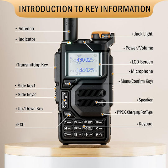 Transmițător Wireless UHF/VHF 5W Set 2buc