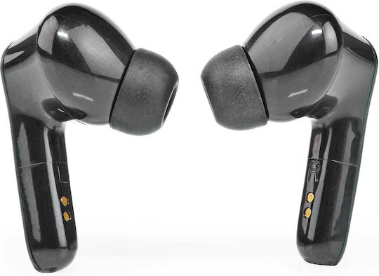 Nedis In-ear Bluetooth Handsfree Ακουστικά με Θήκη Φόρτισης Μαύρα