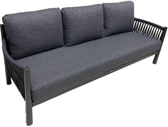 Outdoor Living Room Set 4 Pieces Anthracite With Pillows