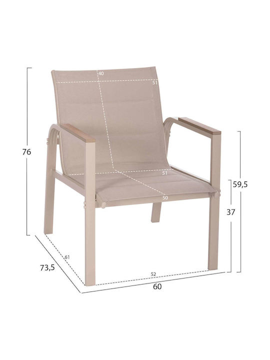 Garten- und Outdoor-Möbelsets 4 Stück Cappuccino