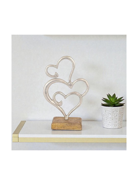 Decorativă Inima din Lemn 15x5x25cm 1buc