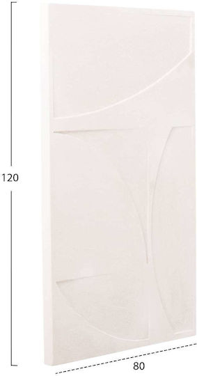 Painting Curved Lines Fb94506 MDF Off-White Color 80x4 Thickness X120cm