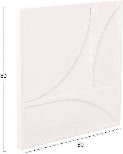 Πινακας Τετραγωνος Fb94508 Mdf Υπολευκο Χρωμα 80x4 Πάχος X80υεκ