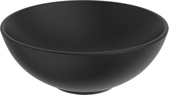 Vinci Face Slim Επικαθήμενος Νιπτήρας Πορσελάνης 28x28cm Black Mat Vinci Face Slim Επικαθήμενος Νιπτήρας Πορσελάνης 28x28cm Black Mat