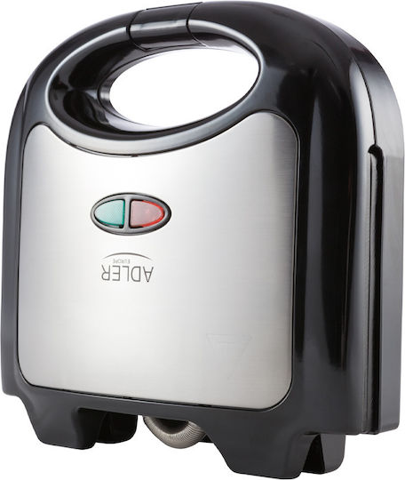 Adler Sandwich Maker pentru for 2 Sandwiches Sandvișuri 750W Inox