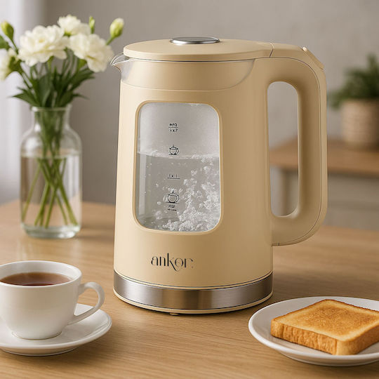 Ankor Електрически Кана 1.7л 2200W Бежова
