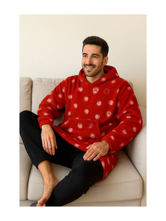 Palamaiki Huhu Blanket Fleece with Sleeves 90x100cm Red