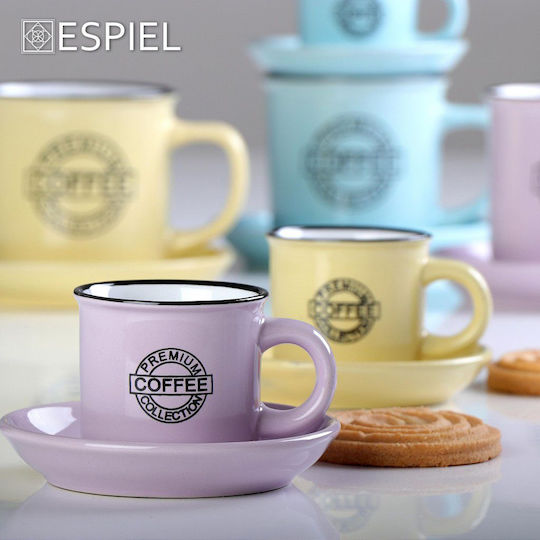 Espiel Coffee Чаша Кафяв от Порцелан Розов 90мл