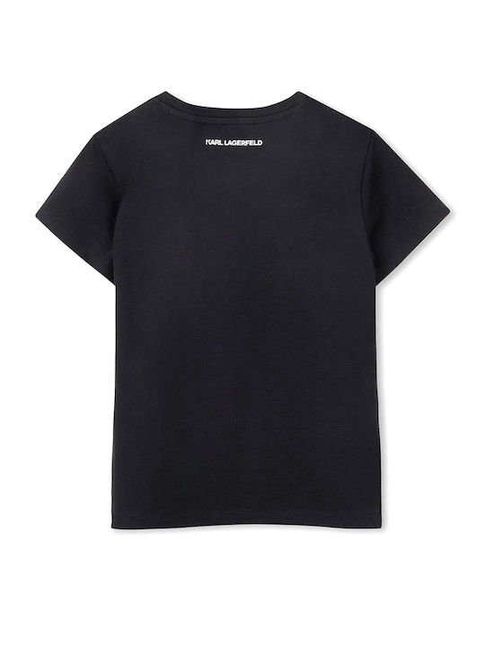 Karl Lagerfeld Kinder-T-Shirt Black