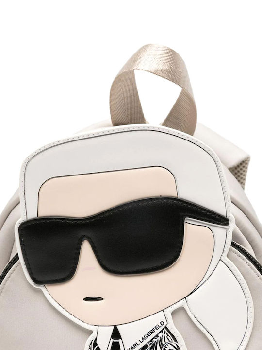 Karl Lagerfeld Παιδική Τσάντα Πλάτης Μπεζ