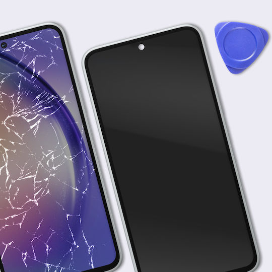 Clappio Пълен Резервен OLED Екран Galaxy A54 5G С Рамка Бял