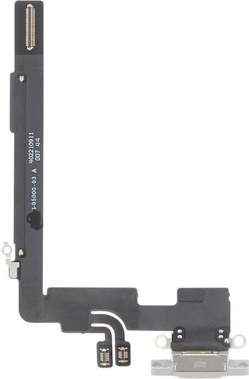 Avizar Charging Connector Iphone 16 Pro Max Usb-c Port Microphone Repair White