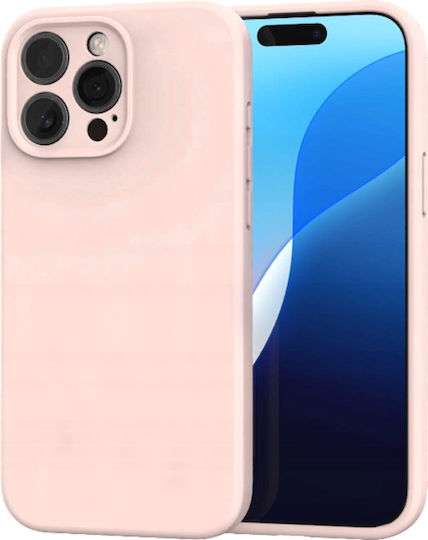 Spacecase Silicone Back Cover Silicon Roz (iPhone 15 Pro Max)