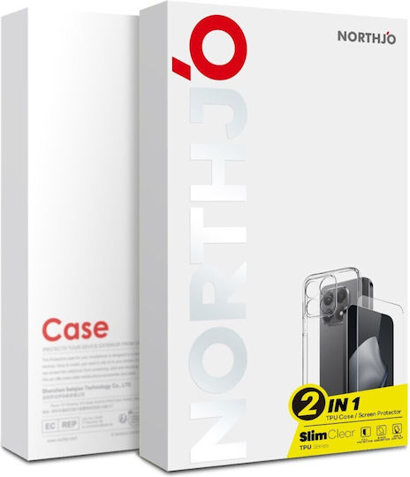 Northjo Back Cover Silicone Set with Glass Transparent (Oppo Find X9 Pro 5G)