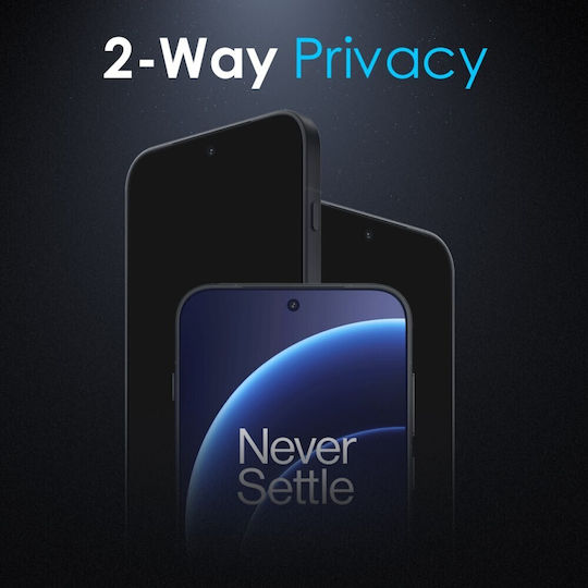 Northjo Privacy Full Face Tempered Glass Black (OnePlus 15)