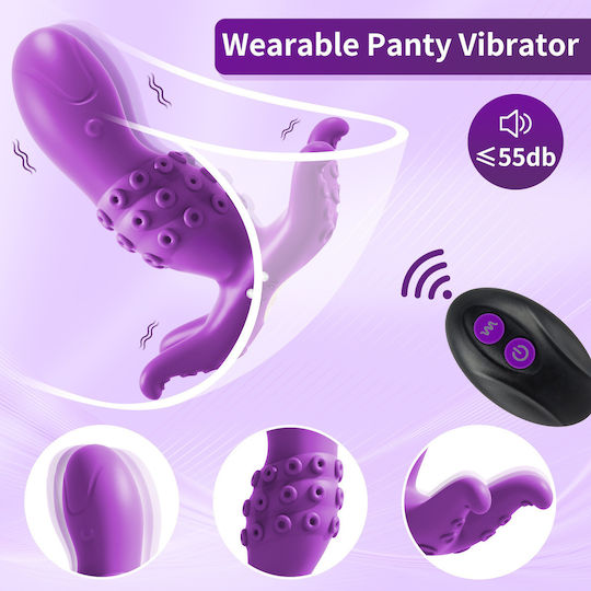 Kinksters Anal Plug with Wireless Functionality and Vibration Purple