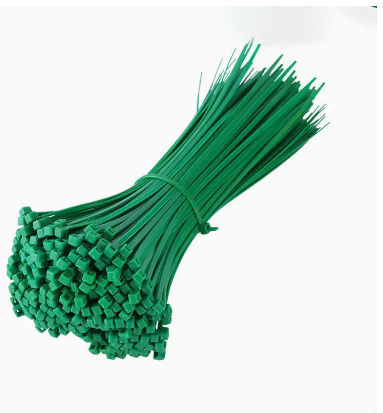 Cable Ties Plastic 300mmx4.8mm In Green Colour 100pcs