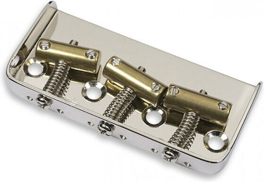Allparts Telecaster Vintage 3-Saddle Compensated Short Punte în Culoarea Argint Nichel