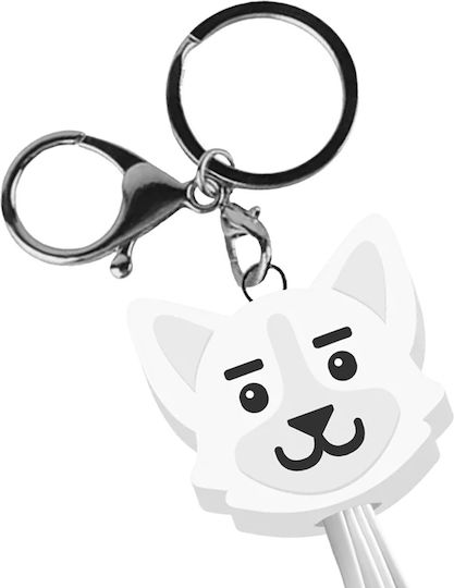 Yello Koko 3 In 1 Usb A Micro Usb Usb C Lightning Cable 0.15m Dog White