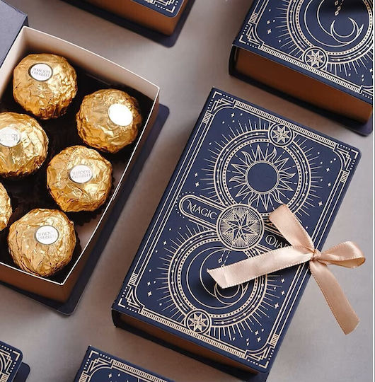 By Queen Magic Diary Box für Geschenke Blau