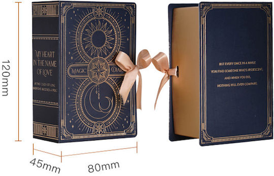 By Queen Magic Diary Box für Geschenke Blau