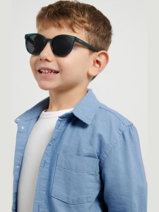 Polaroid Cat Eye Kids Sunglasses with Polarized Purple Lenses