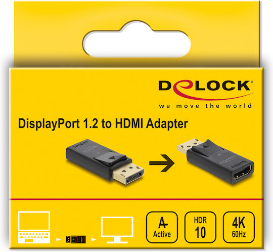 DeLock Konverter DisplayPort männlich zu HDMI weiblich 4Stück 61086