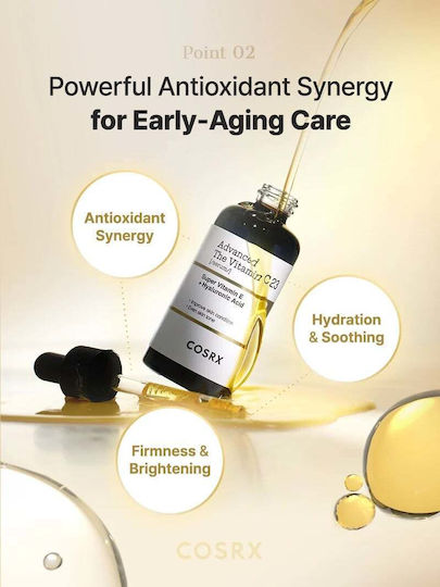 Cosrx The Vitamin C 23 Moisturizing & Anti-aging Serum Face with Vitamin C & Vitamin E for Detoxification & Radiance 20ml