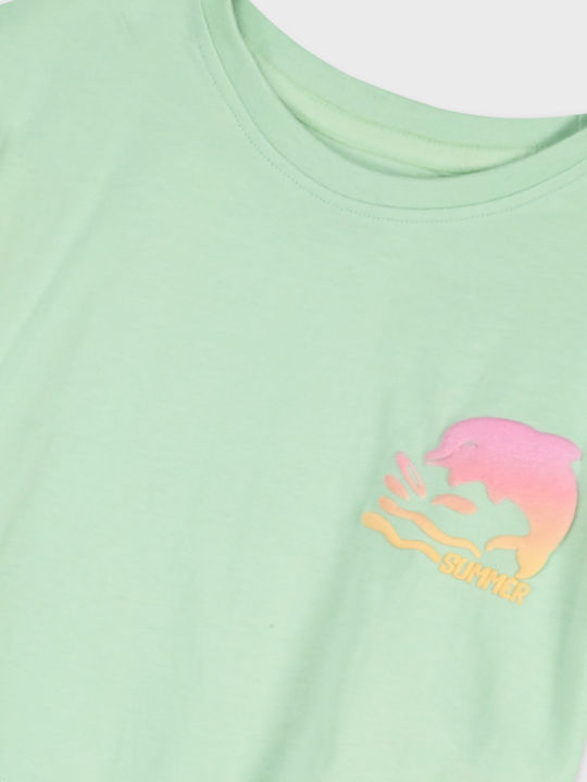 Kids' Set with Shorts Summer 2pcs Bay Leaf Mint Summer