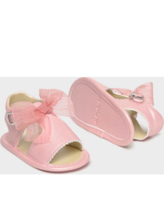 Mayoral Mayoral Soft-Sole Baby Sandals Pink