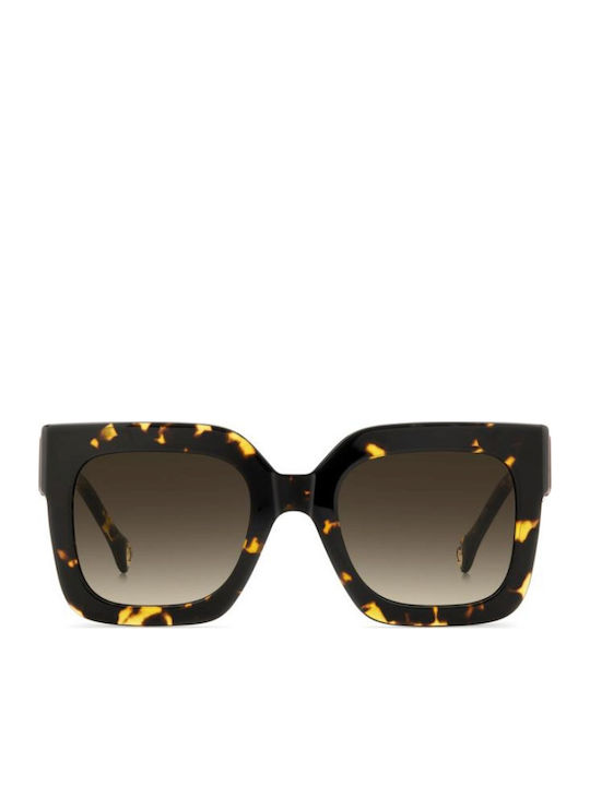 Carolina Herrera Unisex Sunglasses with Brown Tartaruga Horn-Rimmed Frame and Brown Gradient Lenses HER 0369/S 086/HA
