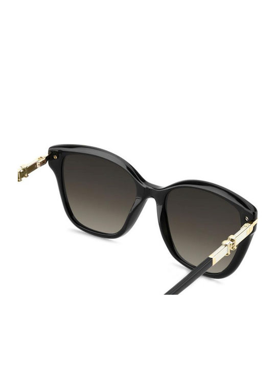 Carolina Herrera Unisex Sunglasses with Black Metallic Frame and Grey Gradient Lens HER 0379/S 807/HA