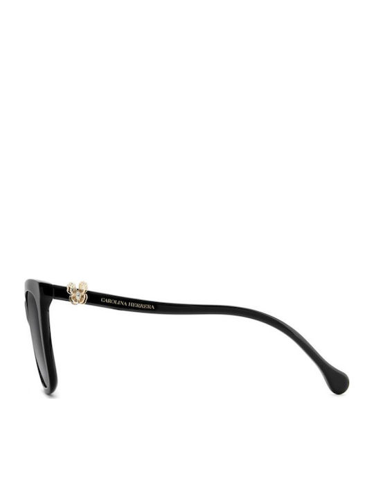 Carolina Herrera Her Unisex Sunglasses with Black Frame and Black Lens