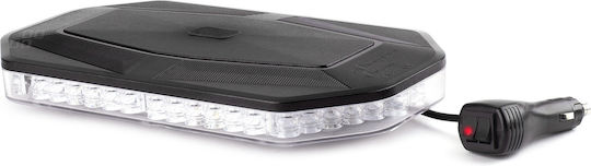 Rampă Rotativă Portocalie 12/24v Alimentare 48 Leduri Protecție Ip56 Prindere Magnetică