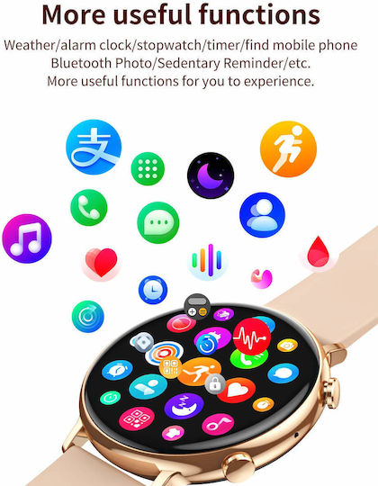 Microwear CY700 Smartwatch (Pink Silicone)